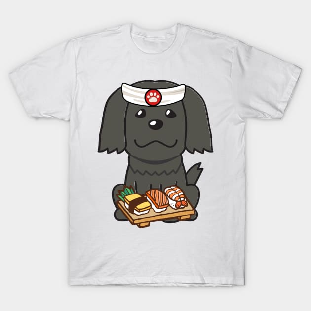 Sushi Chef Sheepdog T-Shirt by Pet Station